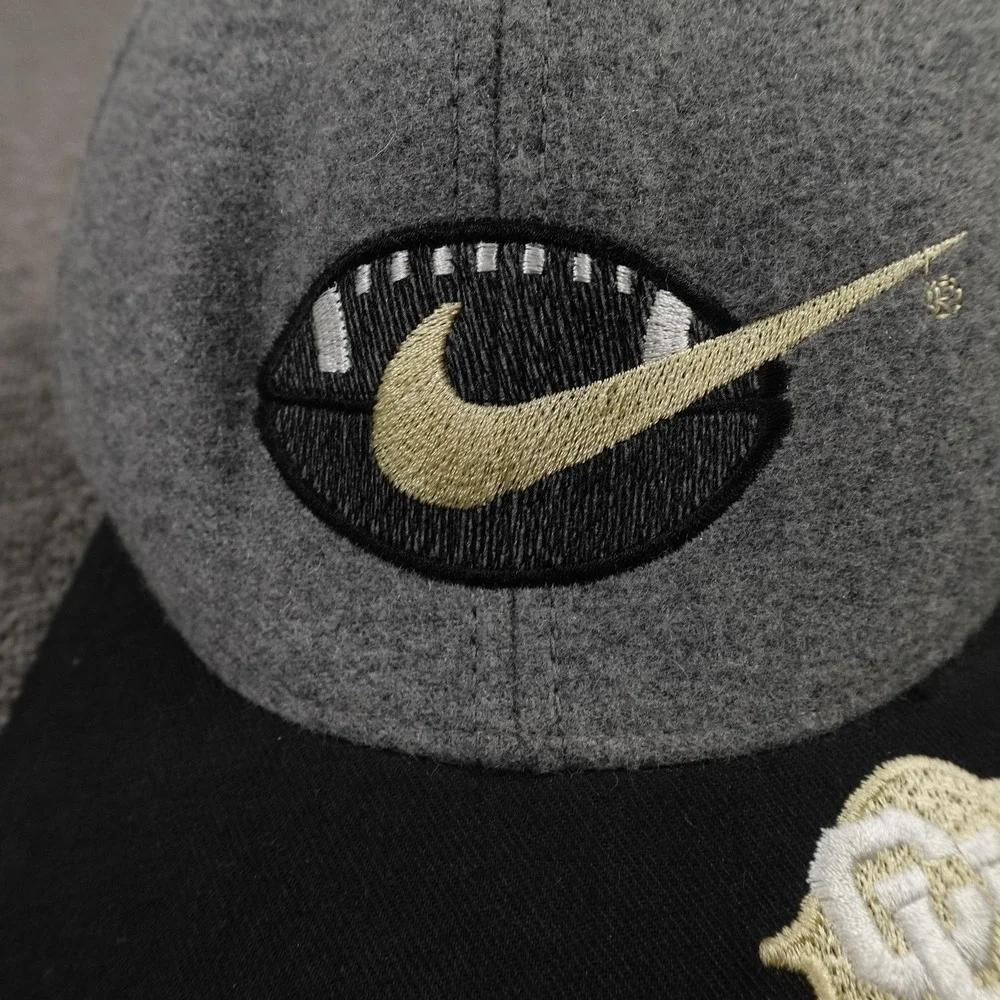 Vintage Colorado Buffaloes Hat Cap Snap One Size Gray NCAA Football Nike 90s